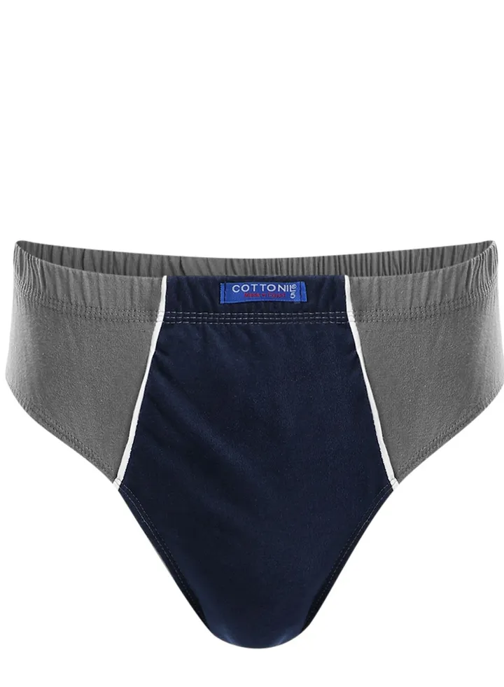 Cottonil Smooth Cotton Brief-Navy