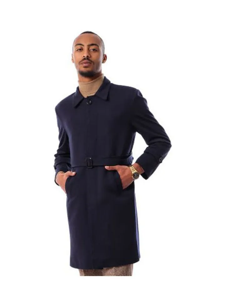 Coat Outerwear Jackets Navy Blue