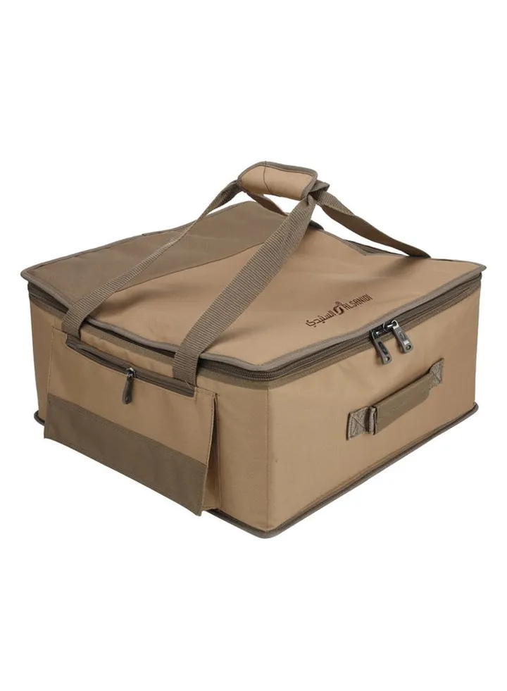 Al-Khair bag for trips, Camping bag, Kaki, Size 47*47*22Cm