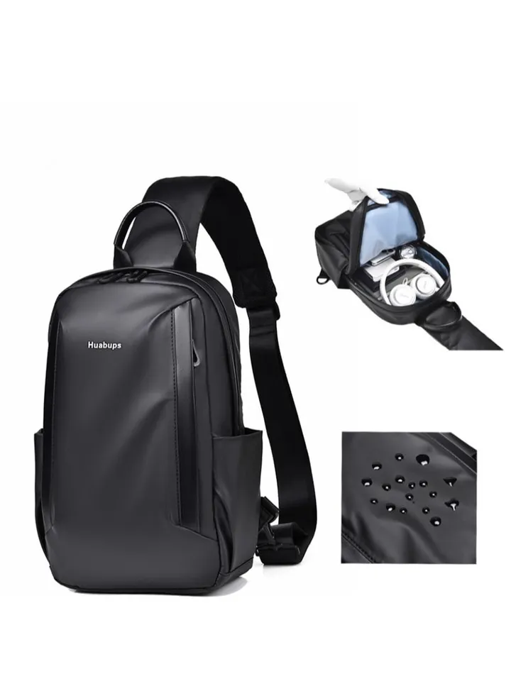 Anti Theft Shoulder Backpack,One Strap Casual Daypacks,Waterproof,Lightweight,for Hiking Biking Travel Cycling(Black)