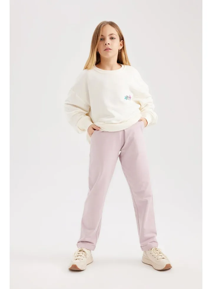Girl Carrot Fit Knitted Trousers