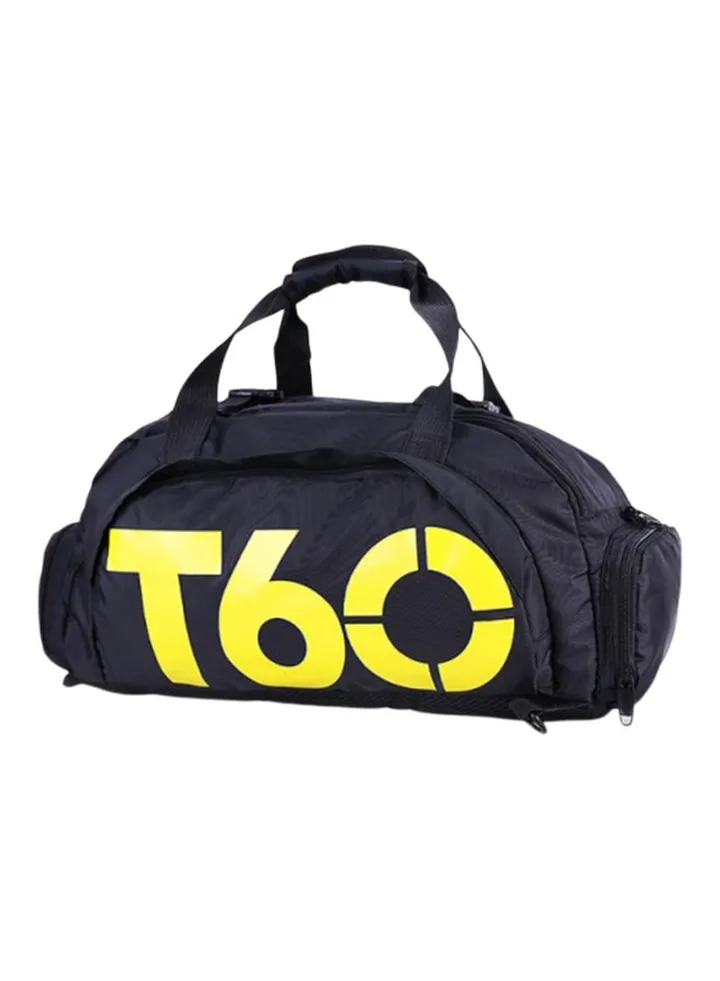 Waterproof Sport Gym Bag Black/Yellow