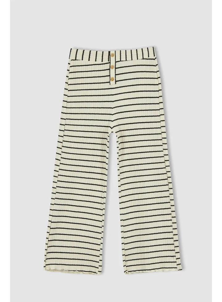 Girl Flare Fit Knitted Trousers