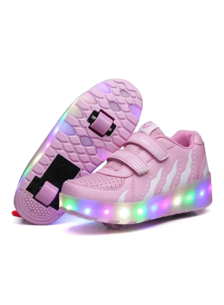 Outdoor Sports Roller Skates Girls Boys Roller Skates Children's Skates Children's Led Luminous Roller Skates