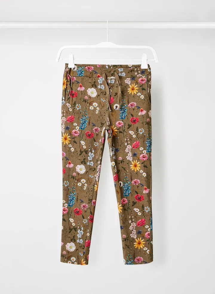 Baby/Kids Floral Print Pants Green