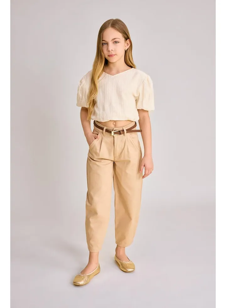 Girl Barrel Fit Woven Trousers