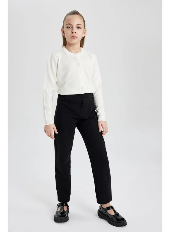 Girl Straight Fit Knitted Trousers