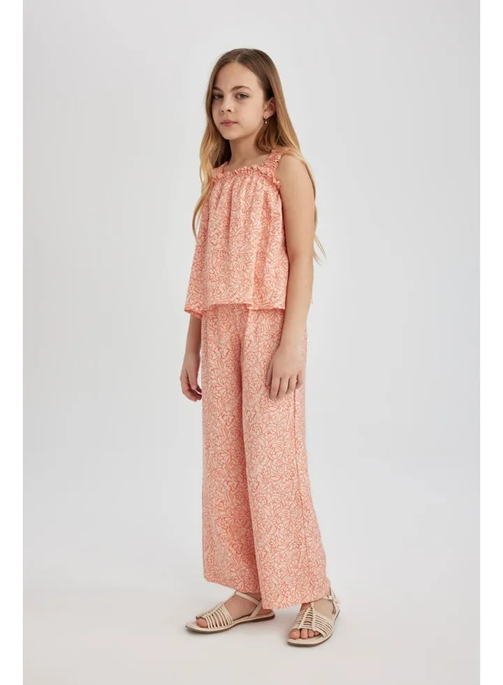 Girl Wide Leg Woven Trousers