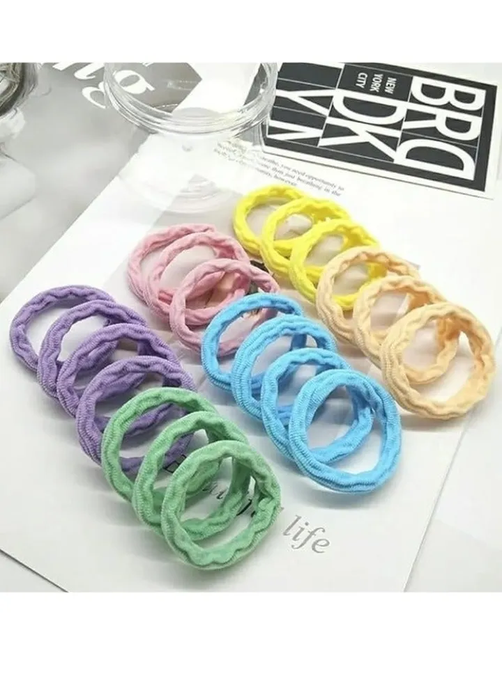 Kids 28-Pieces Hair Bands - Multicolor