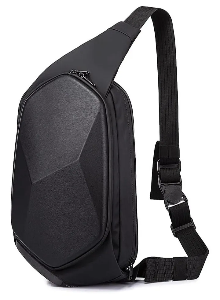 Sling Bag for Men,Waterproof Safe Protect Shell Crossbody Bag Backpack, Biking Hiking Travel Shoulder Bag