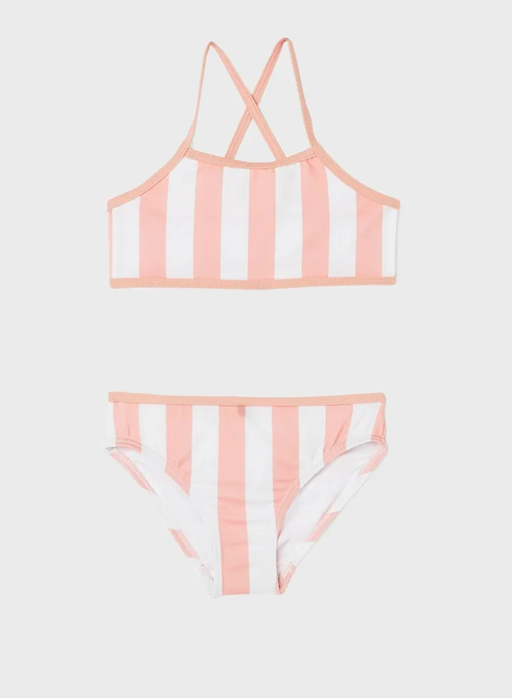 Kids Striped Bikini