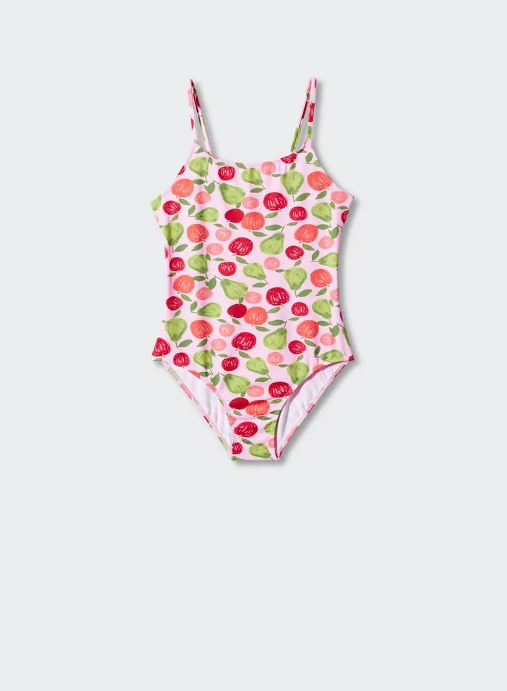 Kids Apple Print Swimsuit