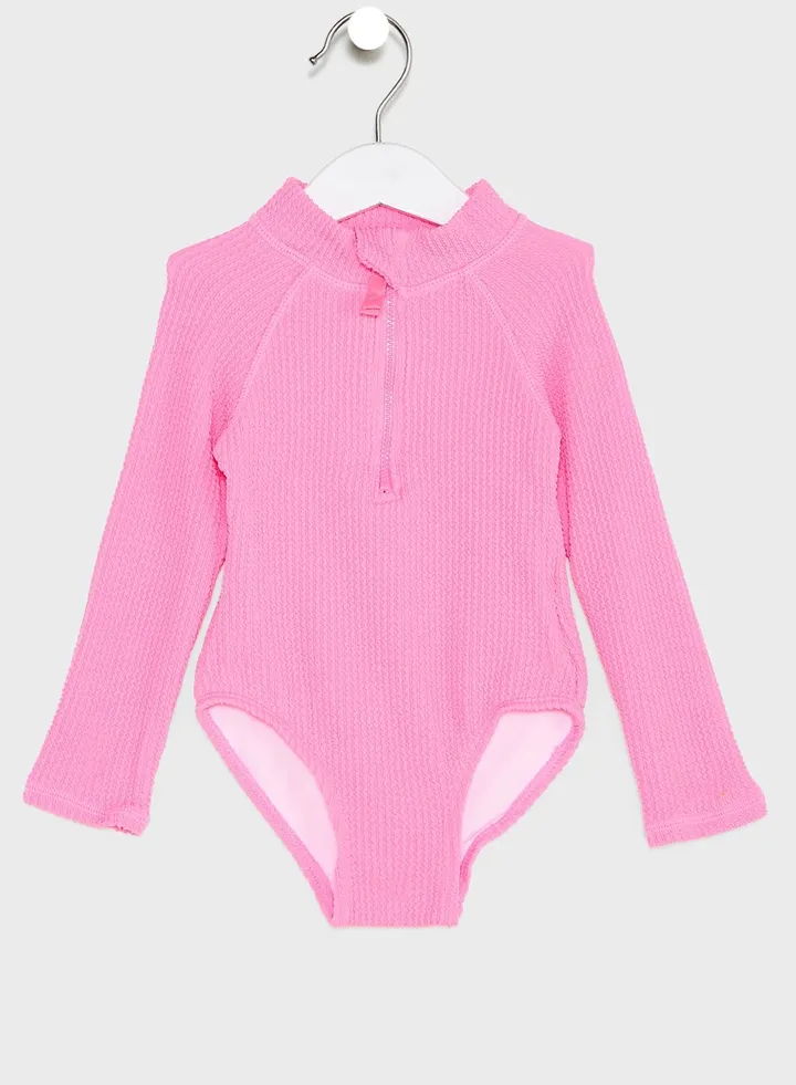 Kids Ribbed Swimsuit