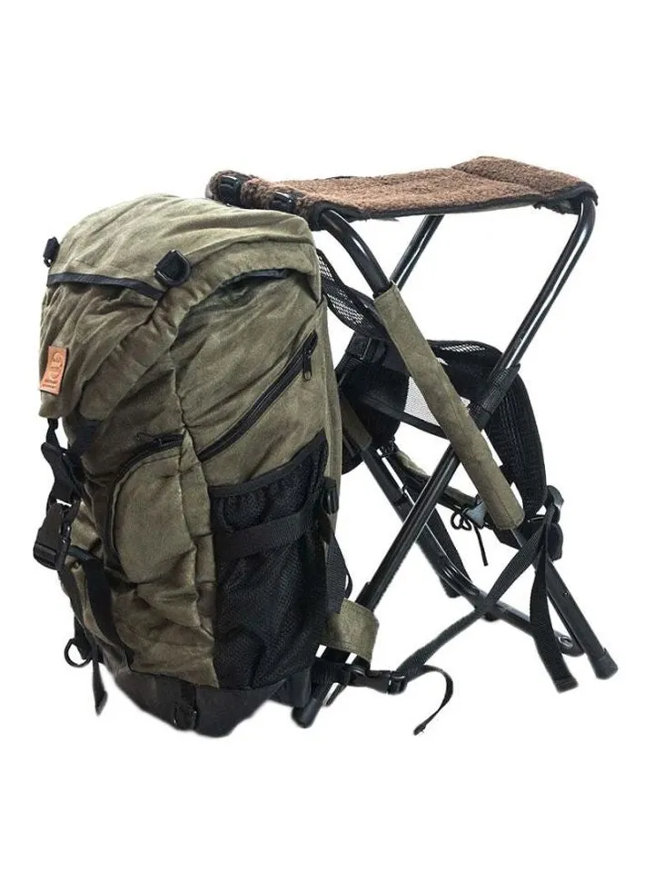 Camping Backpack Bag with Folding Chair