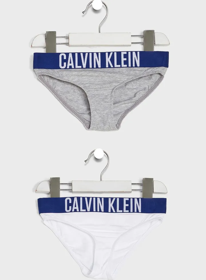 2 Pack Youth Logo Band Swim Bikini Bottoms