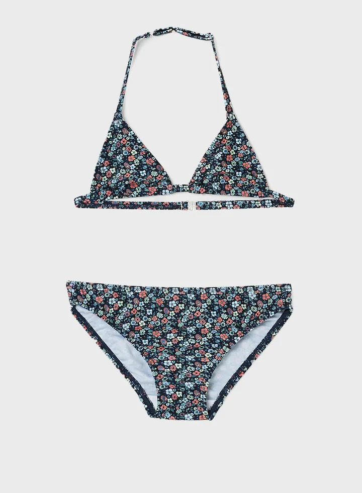 Kids Floral Print Bikini