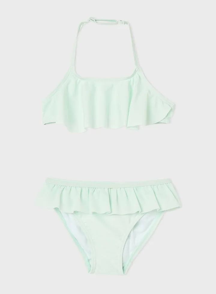Kids Frilly Halter Bikini