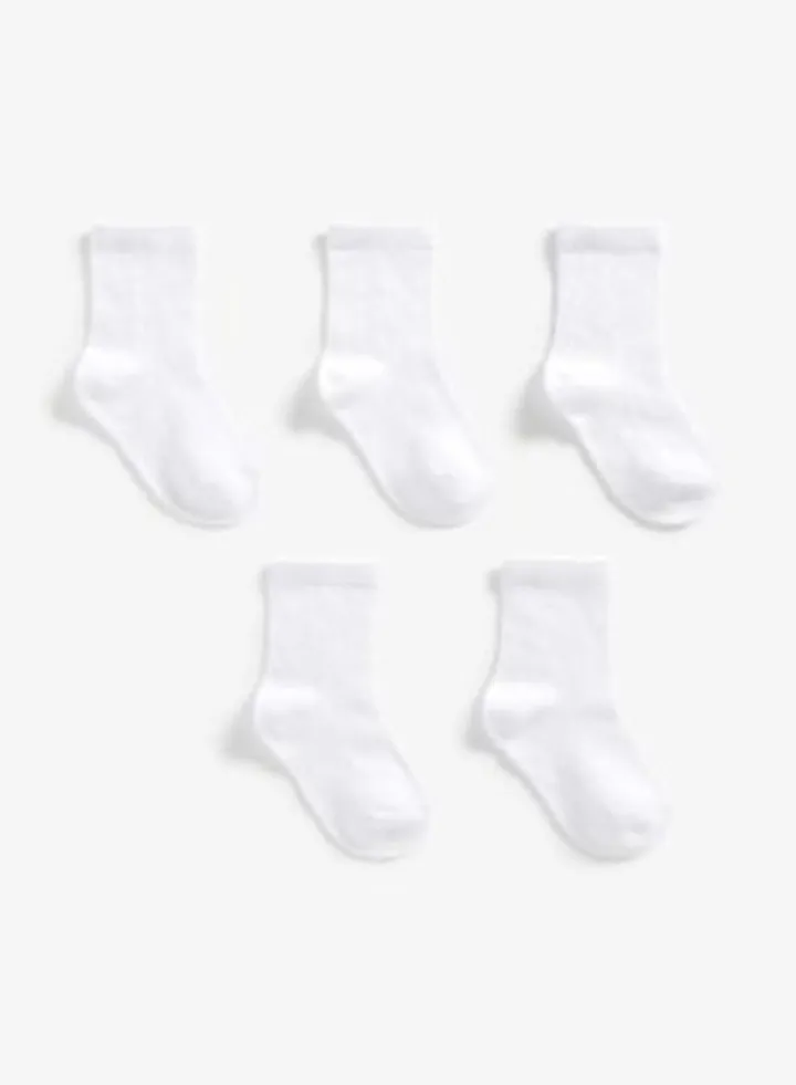 White Pelerine Socks 5 Pack