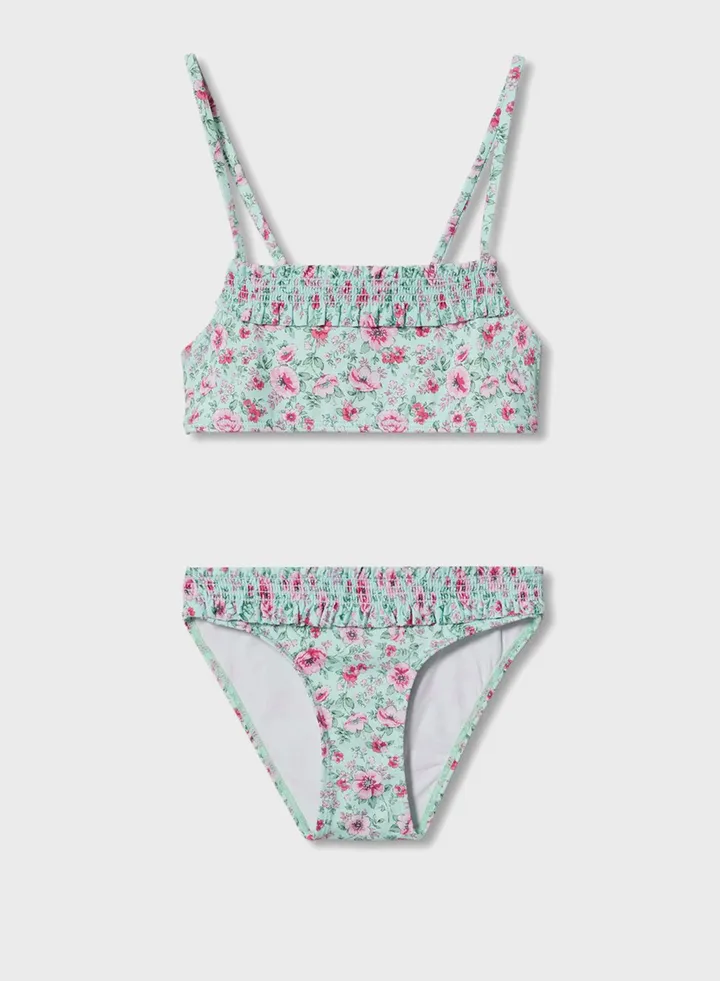Kids Floral Print Bikini