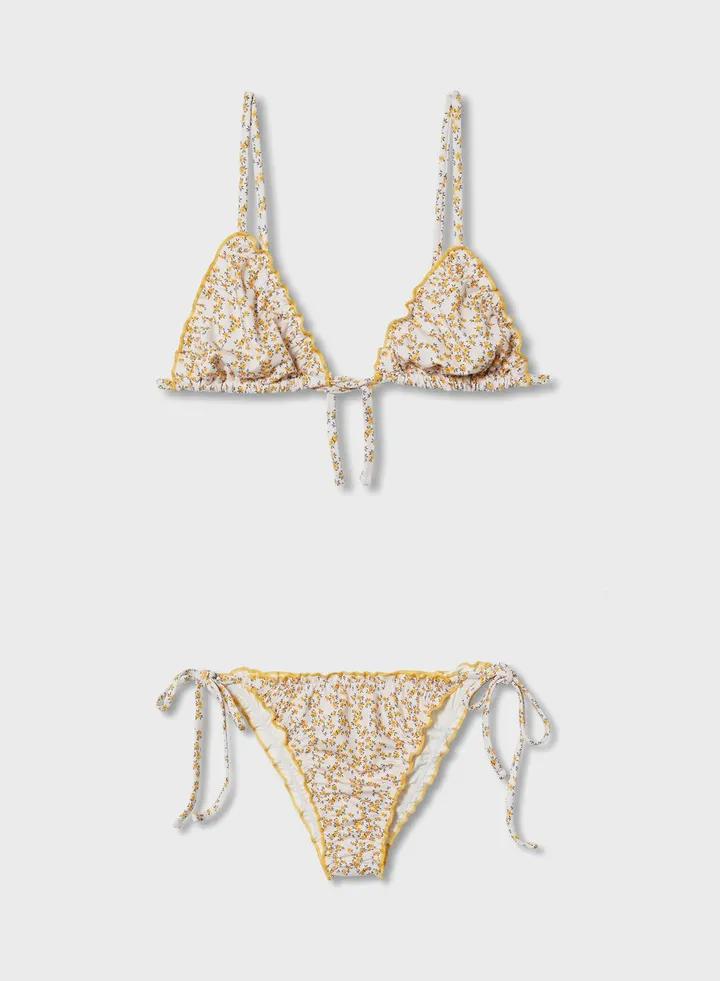 Kids Floral Print Bikini