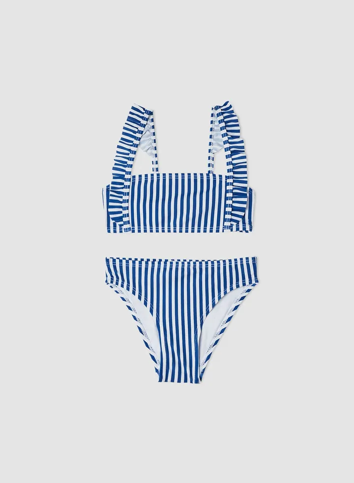 Kids/Teen Striped Bikini Navy
