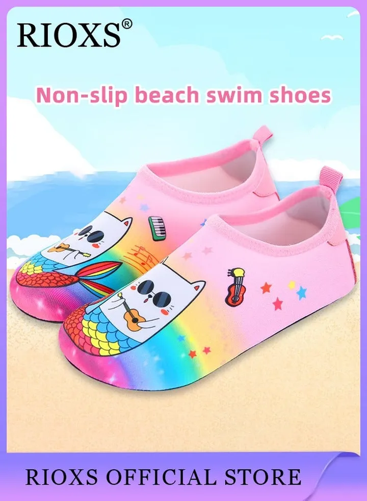 Water Shoes Beach Socks for Kids Toddler Baby Girls Boys Barefoot Quick-Dry Non-Slip Swim Socks Aqua Water Shoes for Beach Swimming Pool Water Park