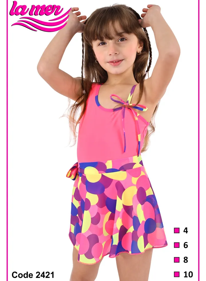 Girls Colorful & Style La Mer Swimwear