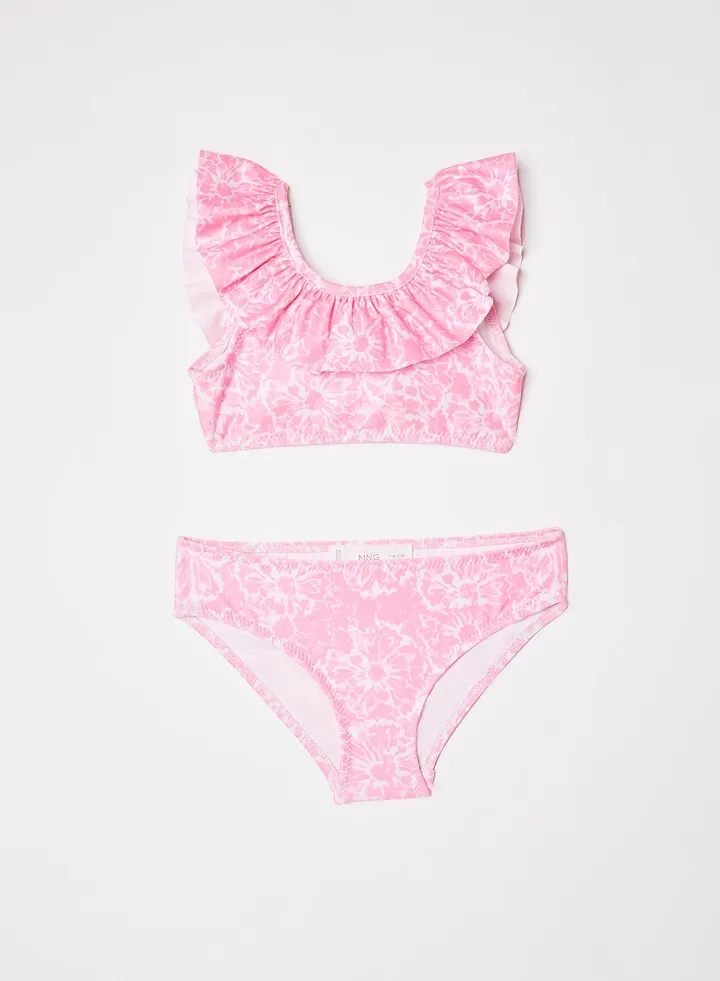 Kids/Teen Printed Bikini Fuchsia