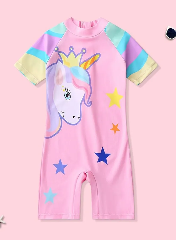 Children's One Piece Swimwear Cute Children's Swimwear Cartoon Swimwear Water Sports M/L/XL