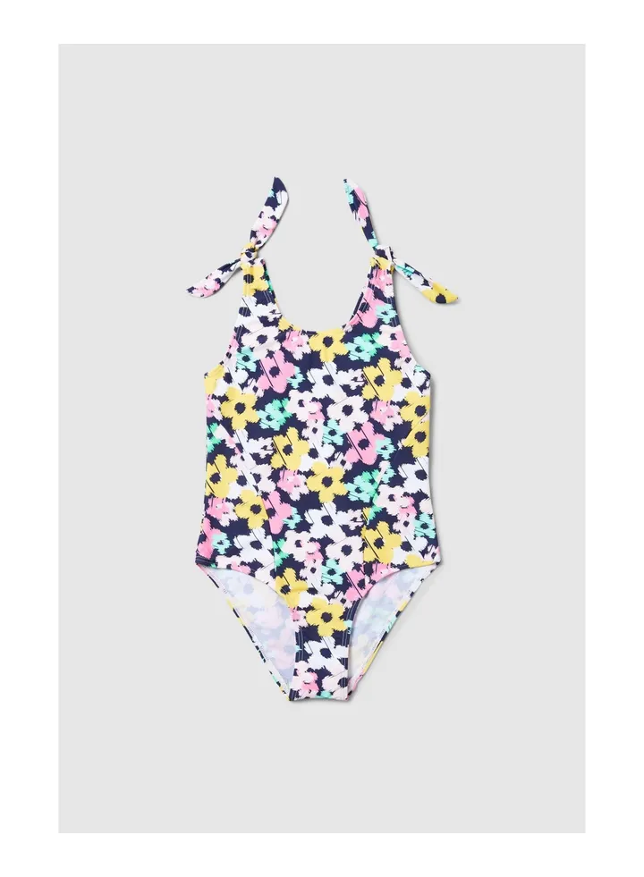 Younger Girl Floral Swimsuit