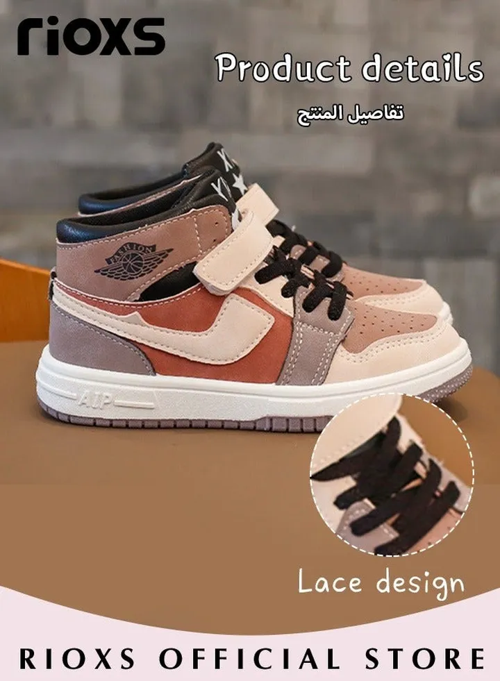 Kids' Soft Sole Sneakers Boys Girls Breathable Lightweight Running Sneakers Fashion Casual Sports Shoes