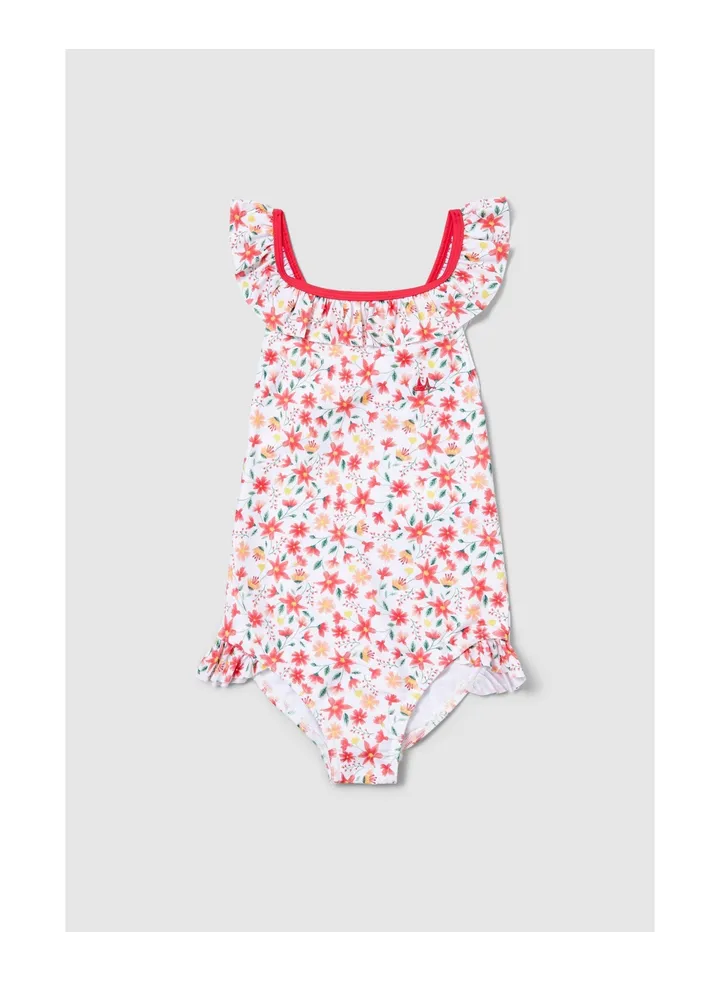 Younger Girls Starburst Floral Swimsuit
