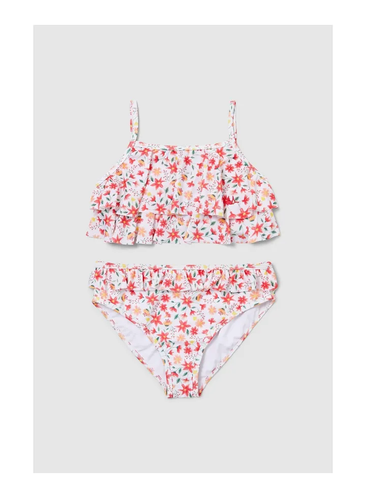Younger Girls Starburst Floral Bikini
