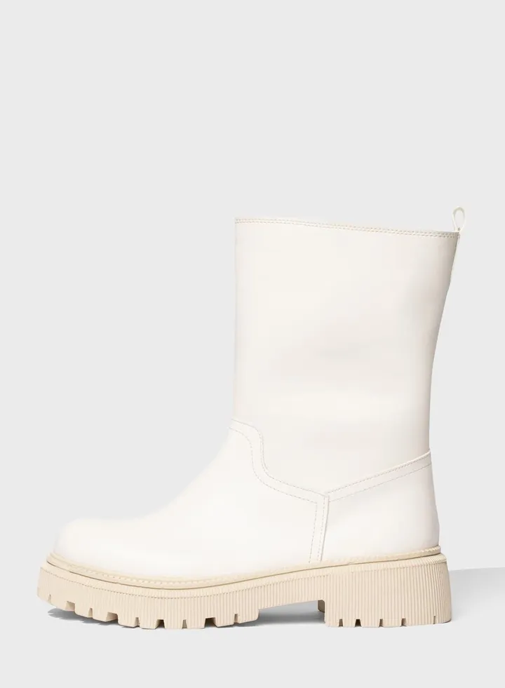 Faux Leather Boots