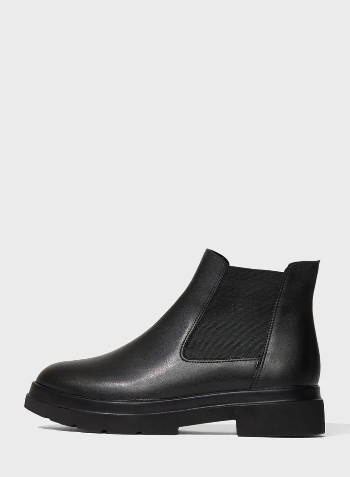 Faux Leather Boots