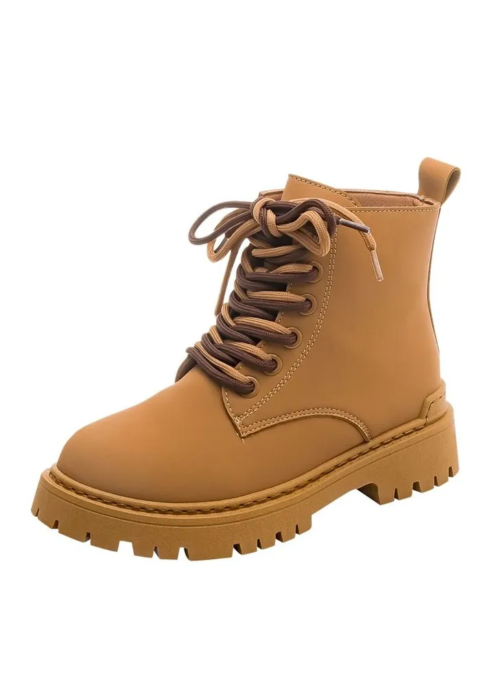 New English Style Heavy-Soled Work Boots