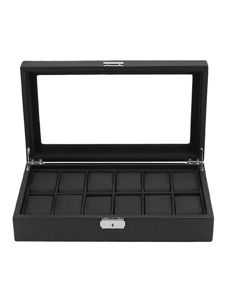 12 Grid PU Leather Wristwatch Holder ZG1046300