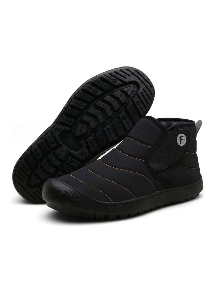 Winter Slip-On Snow Boots Black
