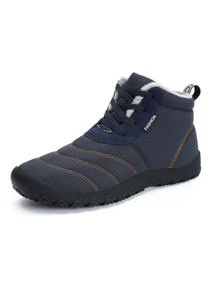 Waterproof High Top Warm Boots Blue/Black