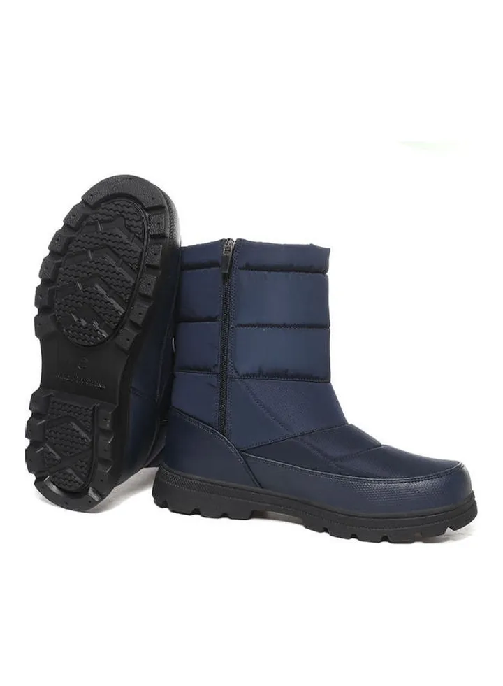 High Top Simple Cotton Shoes Blue