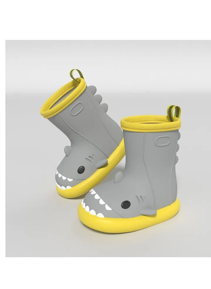 Cute Shark Summer Non-Slip Rubber Shoes Cute Family Waterproof Boots For Women
