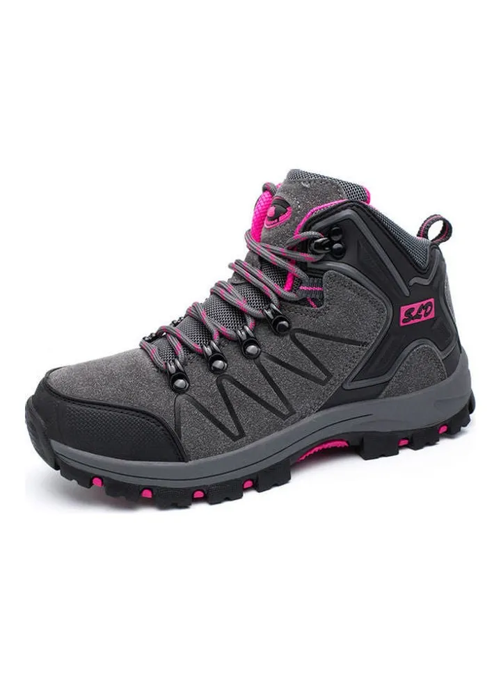 Outdoor Mountains Hiking Boots Grey/Pink