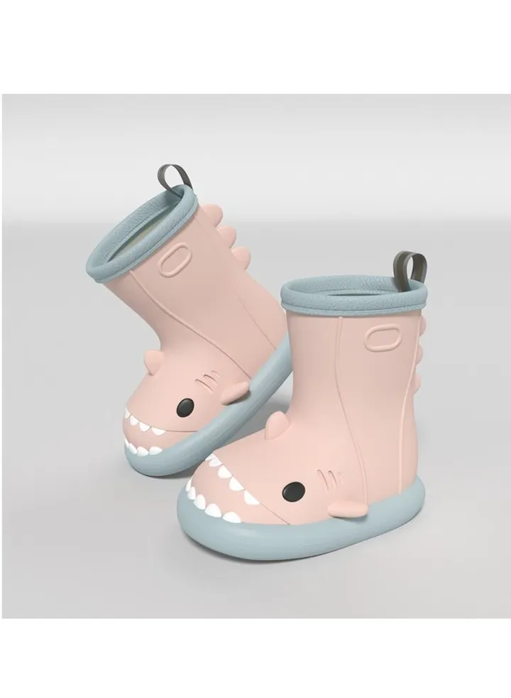 Cute Shark Summer Non-Slip Rubber Shoes Cute Family Waterproof Boots For Women