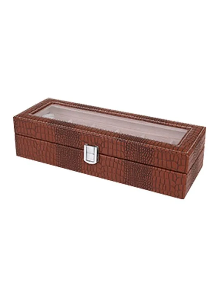 6-Compartment Watch Organizer Box