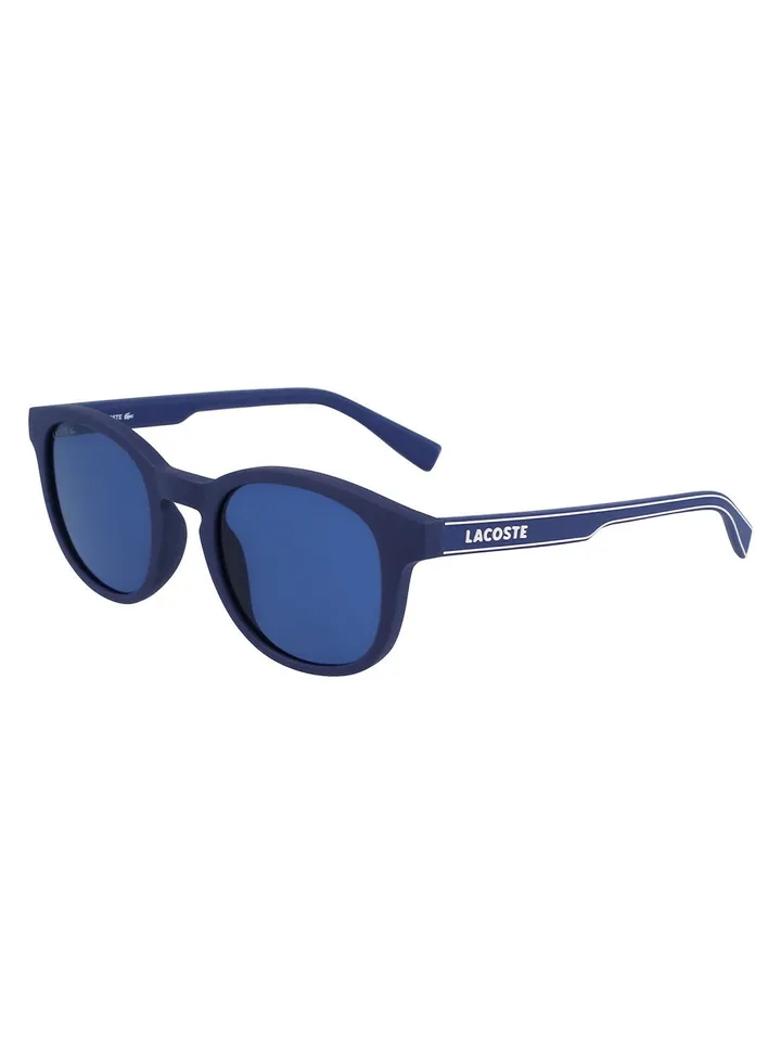 Full Rim Bio Injected Round Lacoste Suns L3644S 4821 (424) Matte Blue