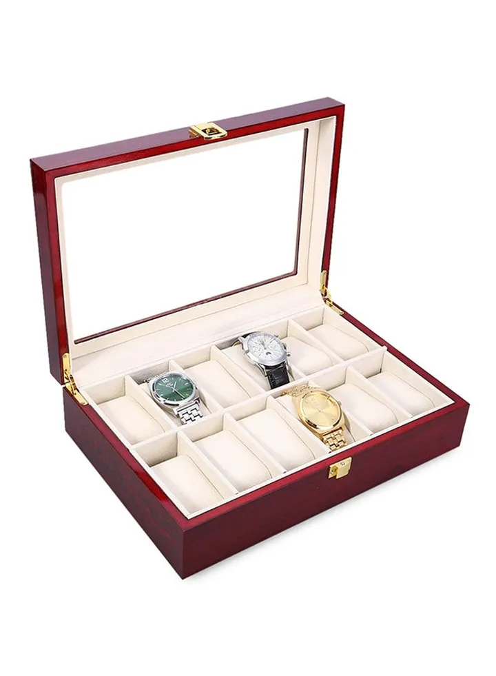 12 Grid leather Watch Organizer