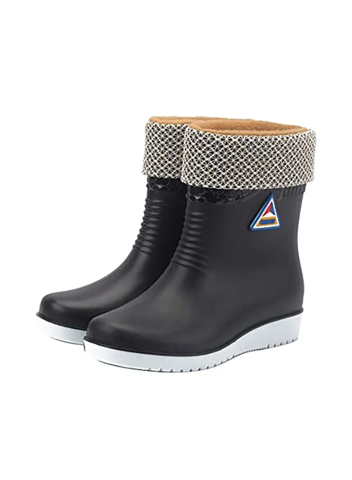 Mid Rise Rain Boots Black