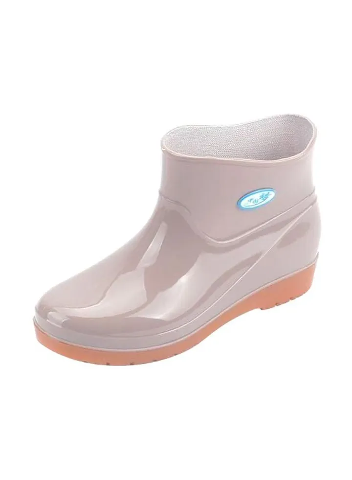Slip-On Ankle Boots Apricot