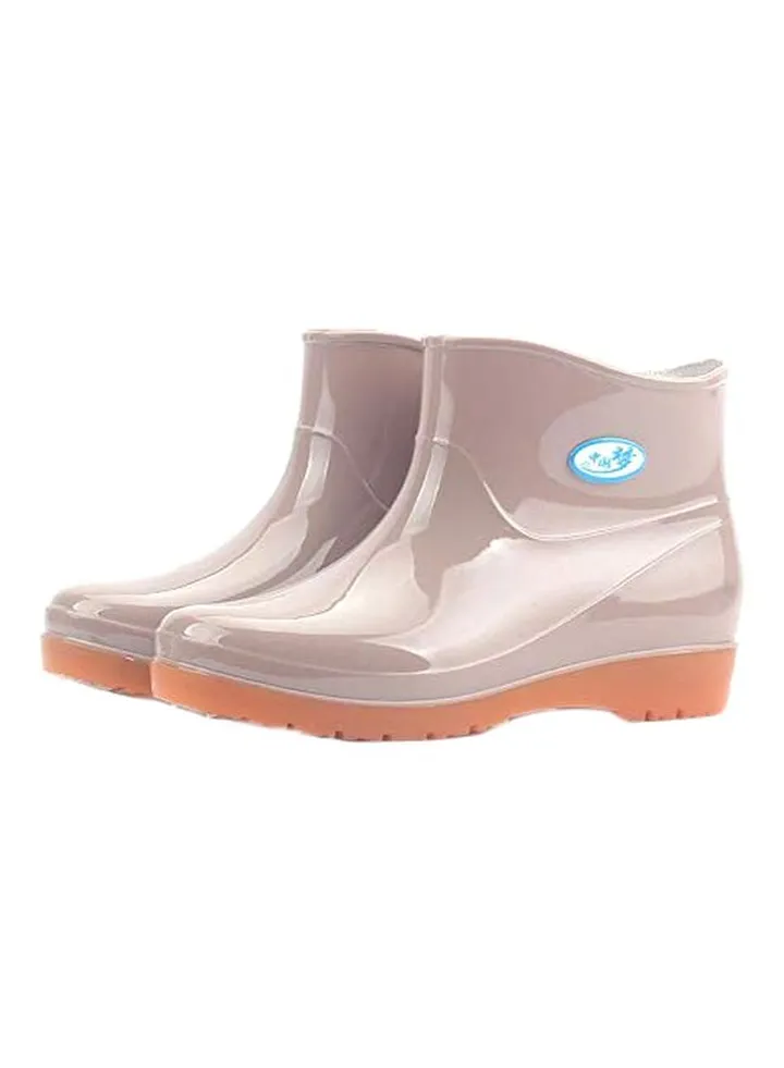 Slip-On Ankle Boots Apricot