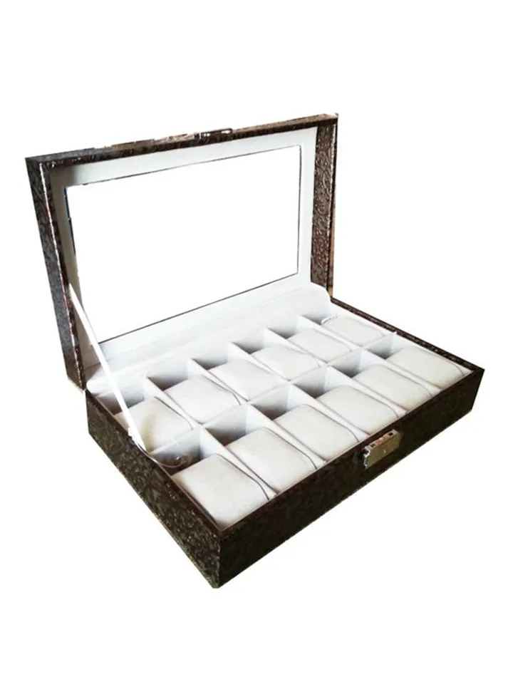 unisex 12 Grid Watch Organizer band-003012